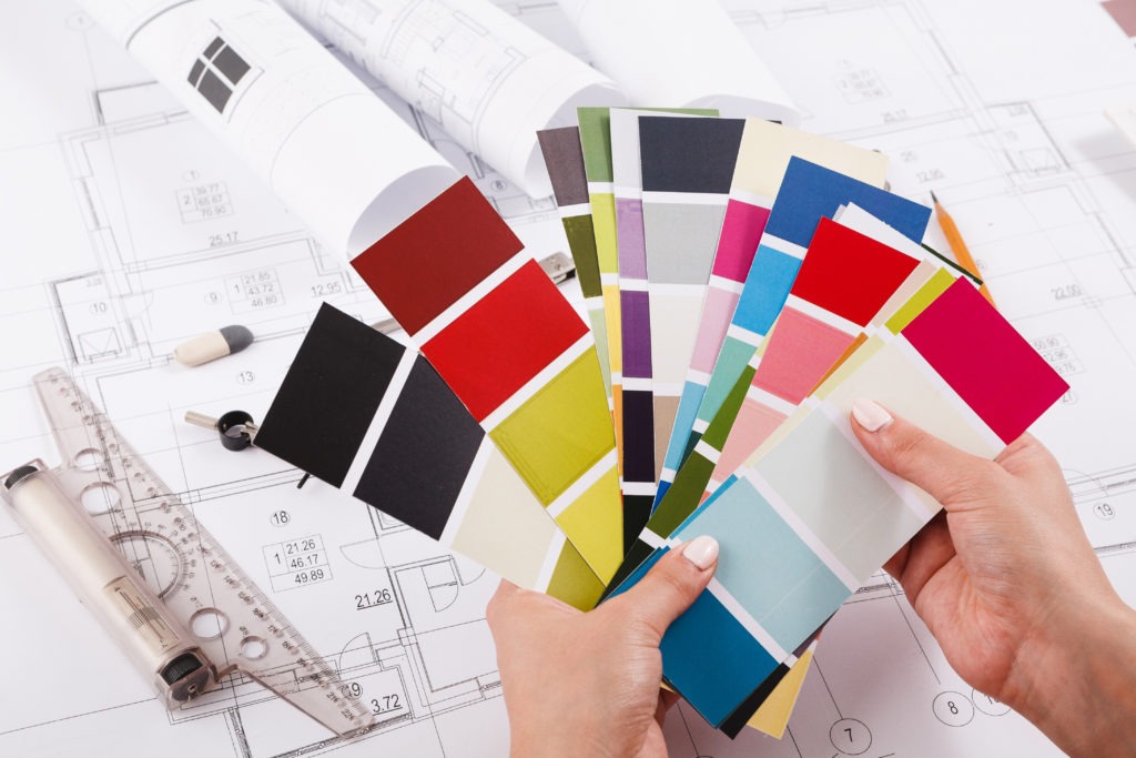 interior designer working with palette closeup P9L4R2E